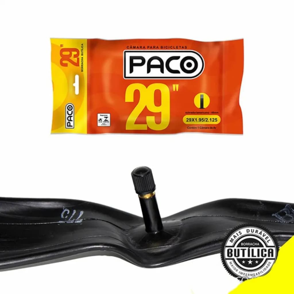 Camara De Ar Paco 29 Bicicleta 29x1.95/2.125 Bico Grosso