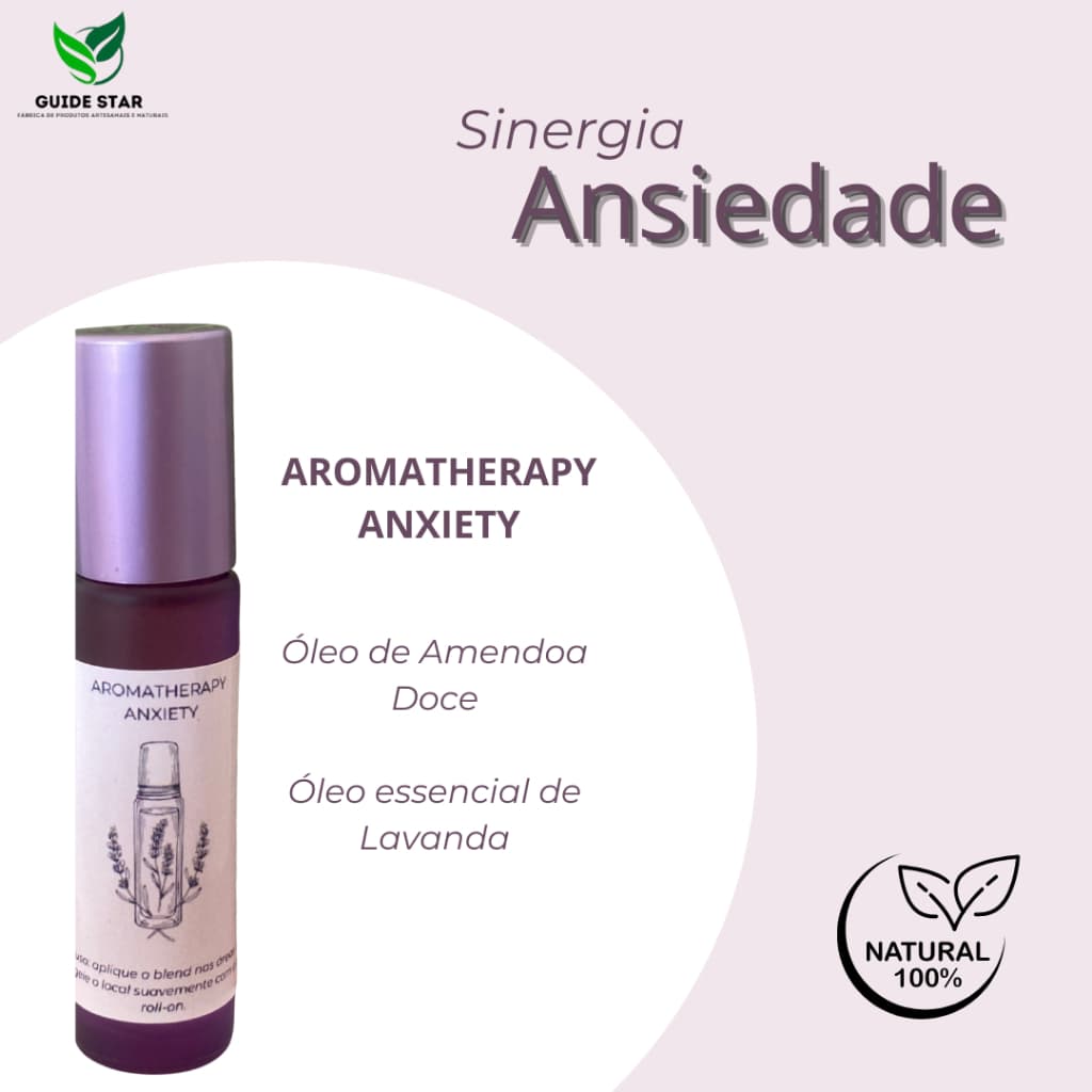 Aromaterapia Ansiedade Natural Blend Óleos Vegetais Guide Star