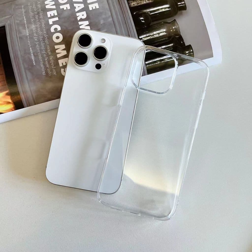 Capinha Transparente Ultra Fina para iPhone em PC | Anti-Amarelamento | Capa Premium Leve e Resistente