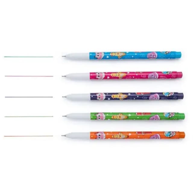 Caneta Gel Fini Colorida 0.6mm – 5 Cores Lindas e Vibrantes!