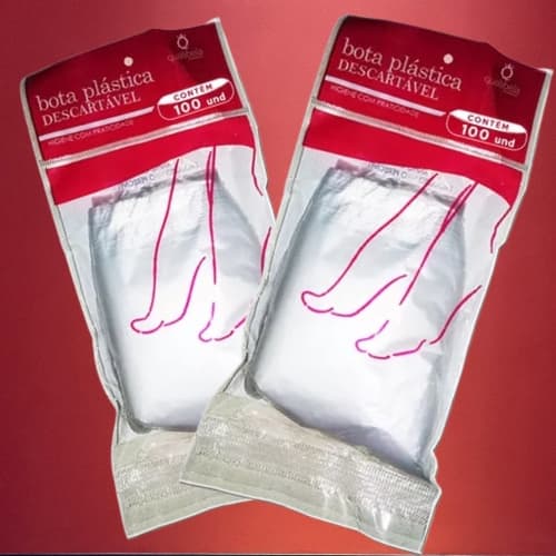 Bota Plastica Descartável Para Spa dos Pés NTFLEX 100un