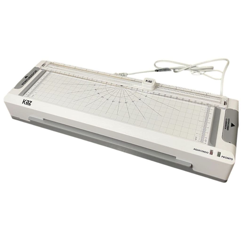 Plastificadora Laminadora A4 Refiladora, Perfura E Arredonda