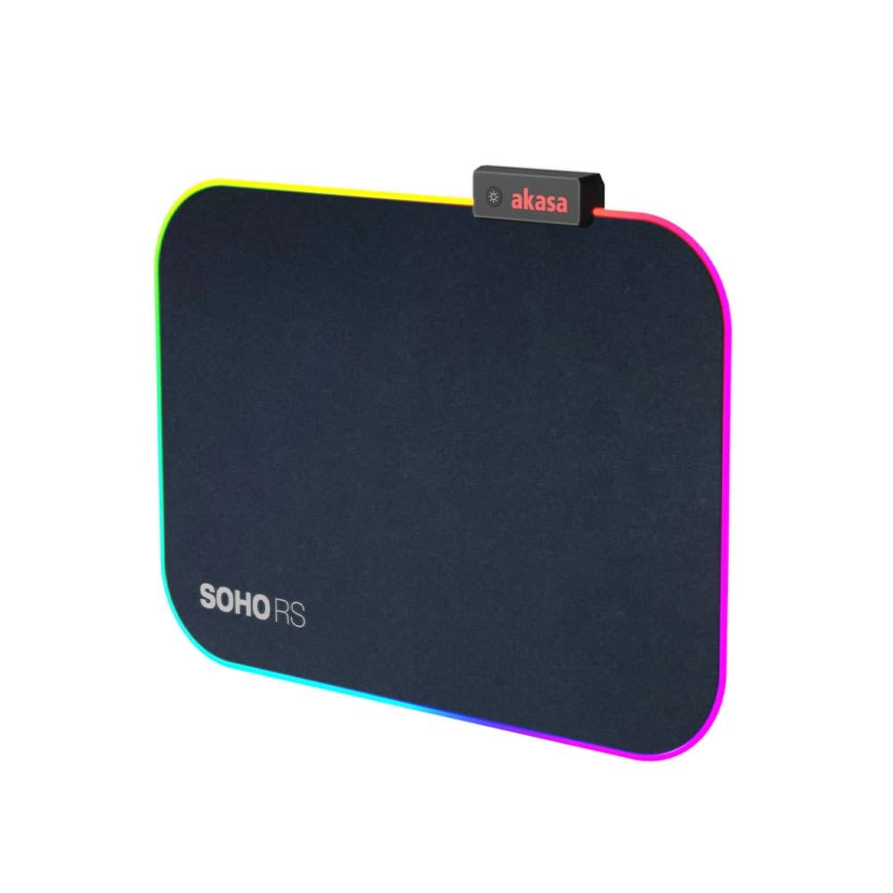 Mousepad Rgb Gamer Profissional Akasa Soho Rs 350 X 250 X4mm