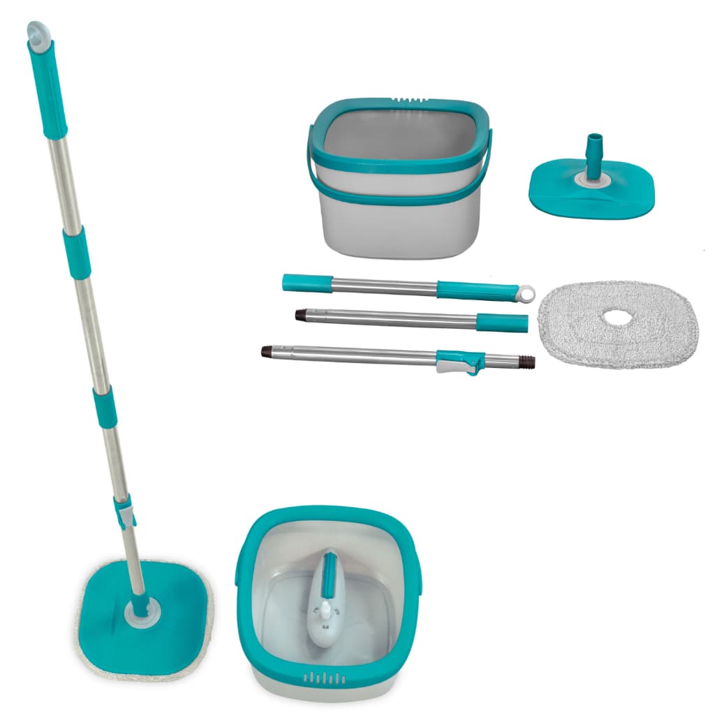 Mop Giratório Cubo Flash Limp 09 Litros Profissional 360 Limpa Facil