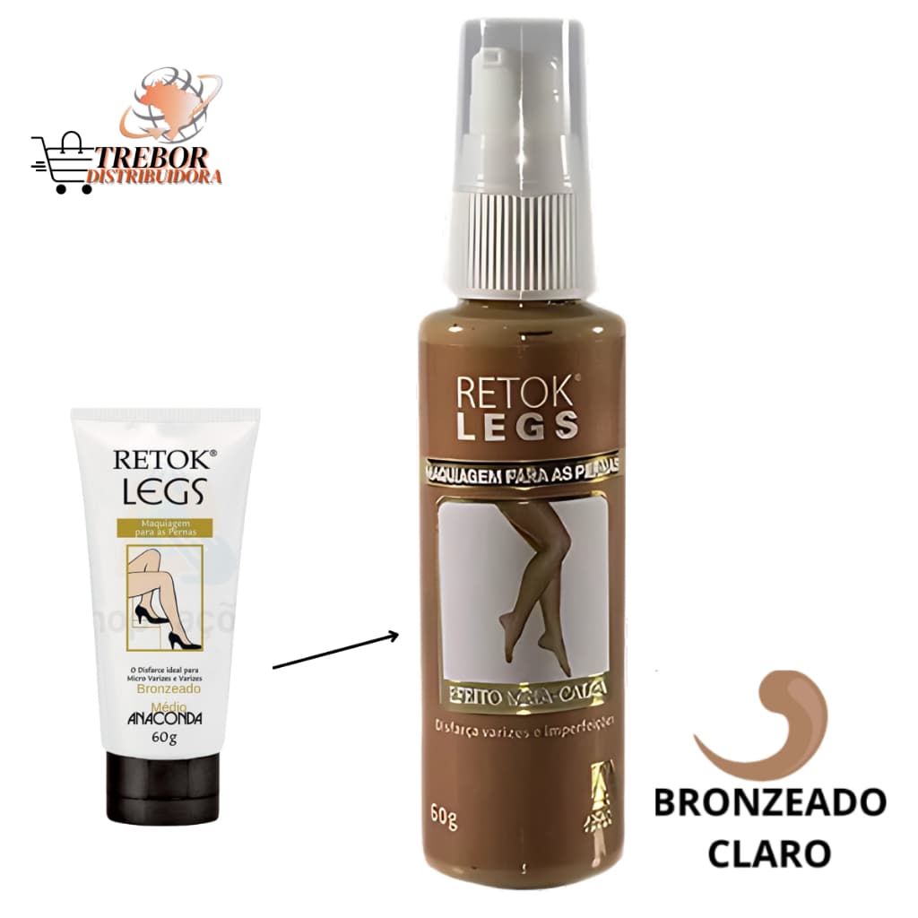 Maquiagem Para Pernas Anaconda Retok Legs Bronzeado Claro 60g