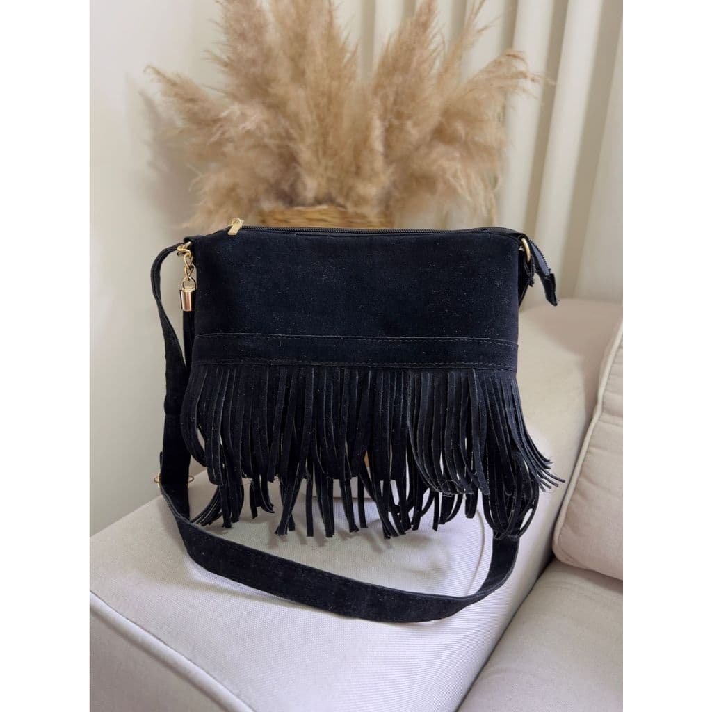 Bolsa Feminina Camurça Pequena Transversal Corrente Ombro Lateral Tiracolo Fashion Envio Rápido