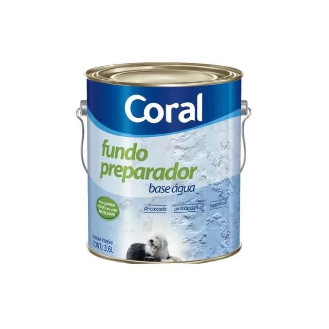 Fundo Preparador De Parede 3,6 Litros Base Água - Coral