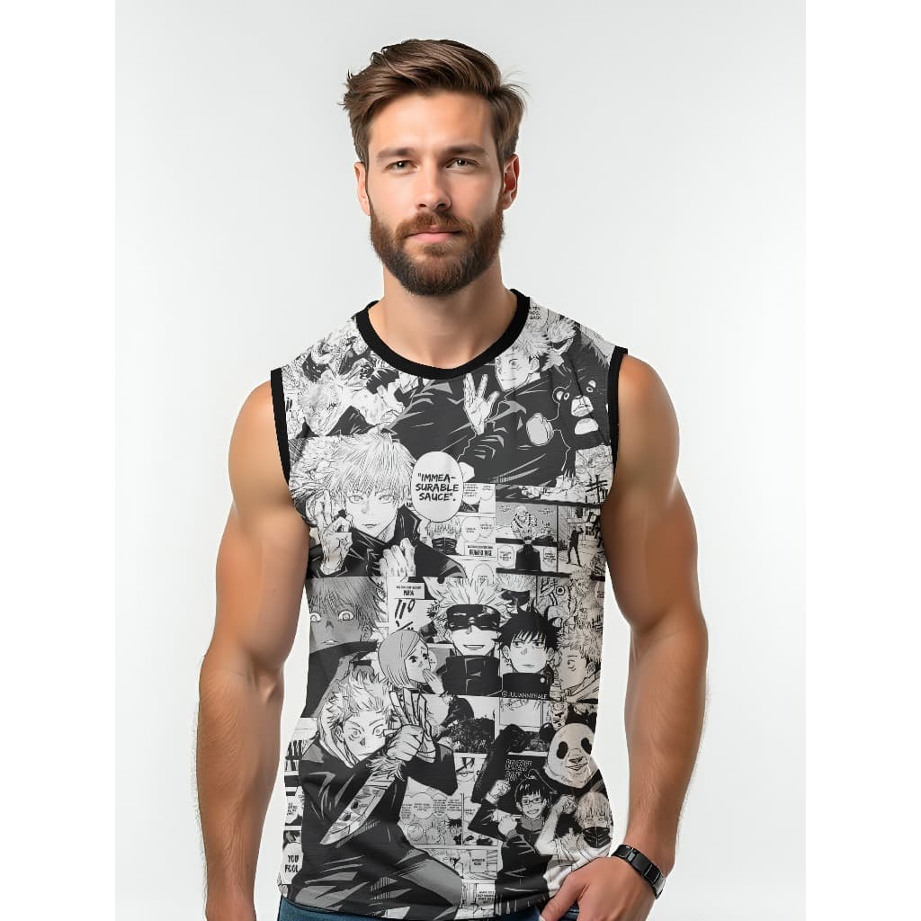 Camiseta Dry Fit Masculina UV 50+ Jujutsu Academia Corrida Treino Casual