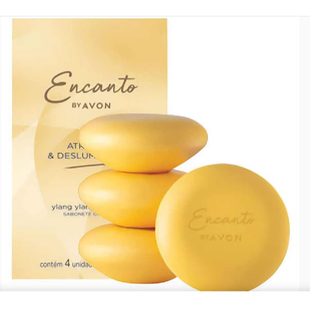 Sabonete Barra Encanto Atraente 4x80g AVON ENCANTO