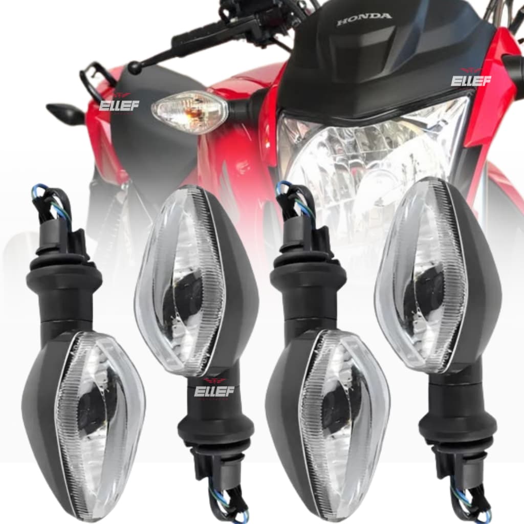 KIt 4x Pisca Seta Cg Titan Fan Cargo 150 160 2014 2015 Em Diante 2016 Até 2024