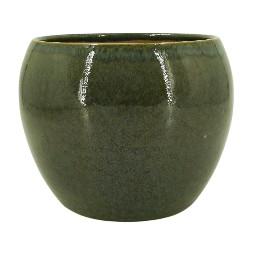 Vaso Cachepot Cerâmica Holandês - Lorance Musgo