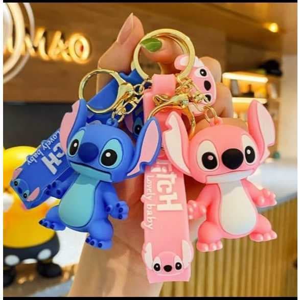 Chaveiro Stitch Fofo Chaveiro 3D Grande Emborrachado Colecionavel Bolsas | Mochilas | Chaveiro Fofo