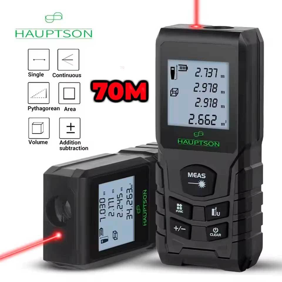 Trena Laser 70 metros Hauptson Digital De Alta Precisão Profissional