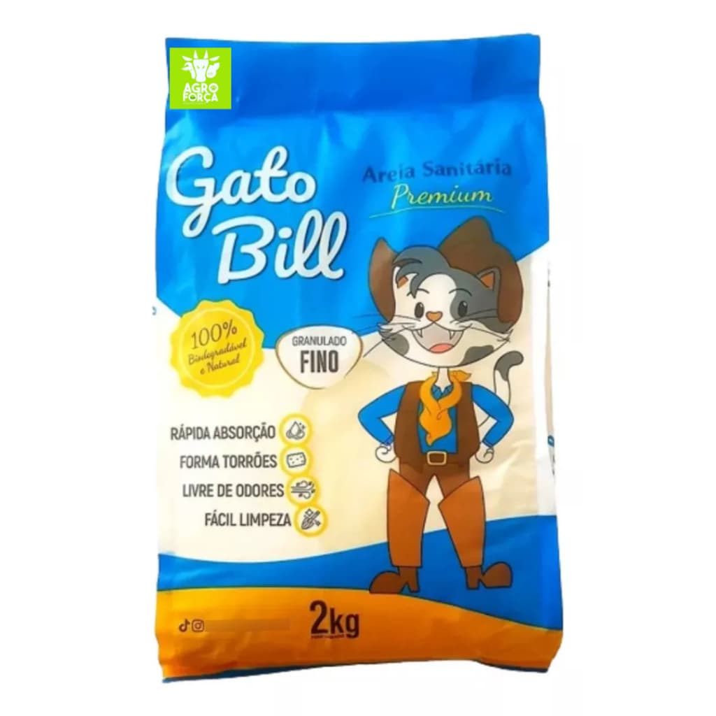 Gato Bill Granulado Fino 2kg