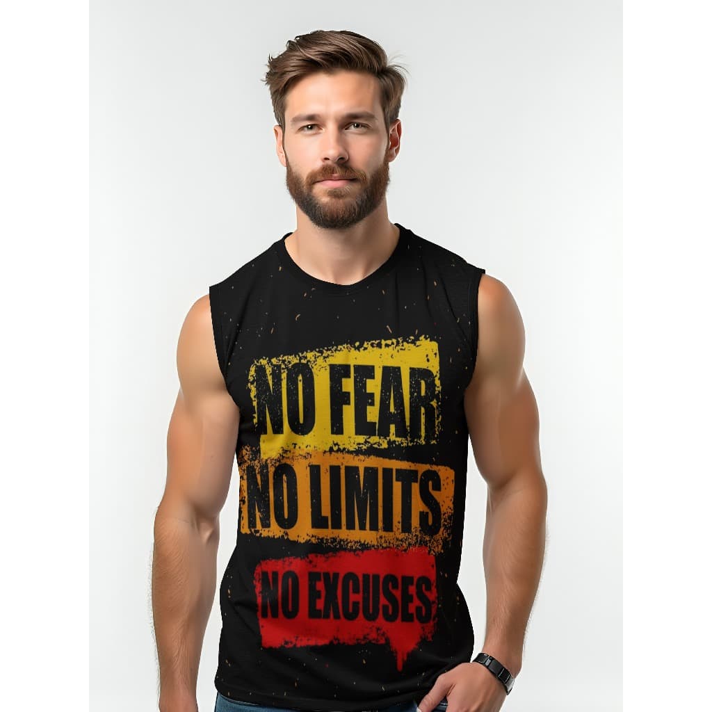 Camiseta Dry Fit Masculina UV 50+ No Fear Estampada Academia Corrida Treino Casual