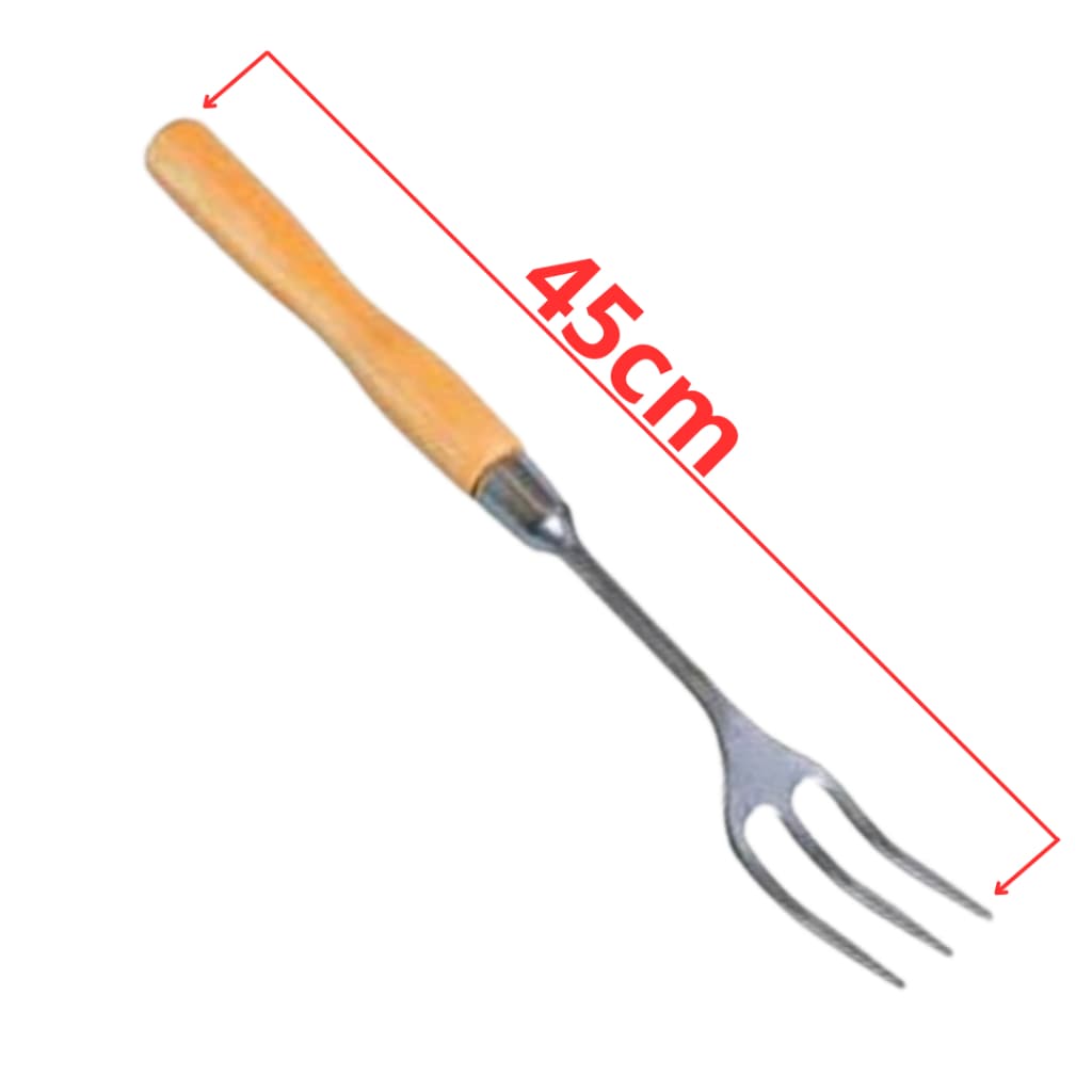 Garfo Para Churrasco 45cm Alumínio
