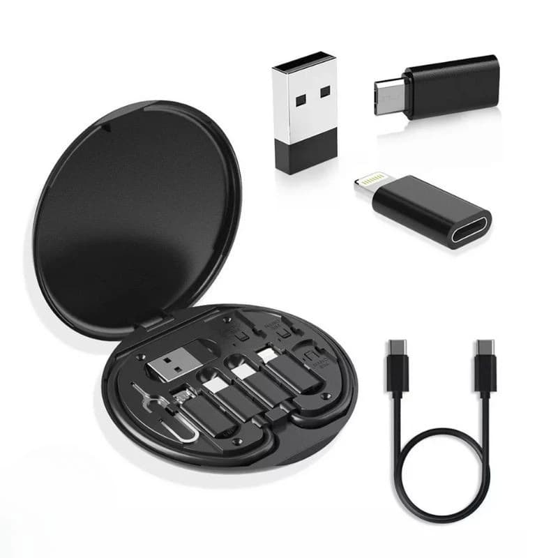 Kit Adaptadores USB USB-C a Micro, Cartão e Chip | Versatilidade e Praticidade | 25cm