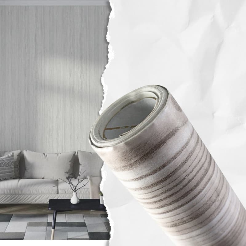 Papel Parede Madeira Cru 5m x 45cm PVC Autoadesivo Fácil Aplicação Lavável Sala Quarto Escritório