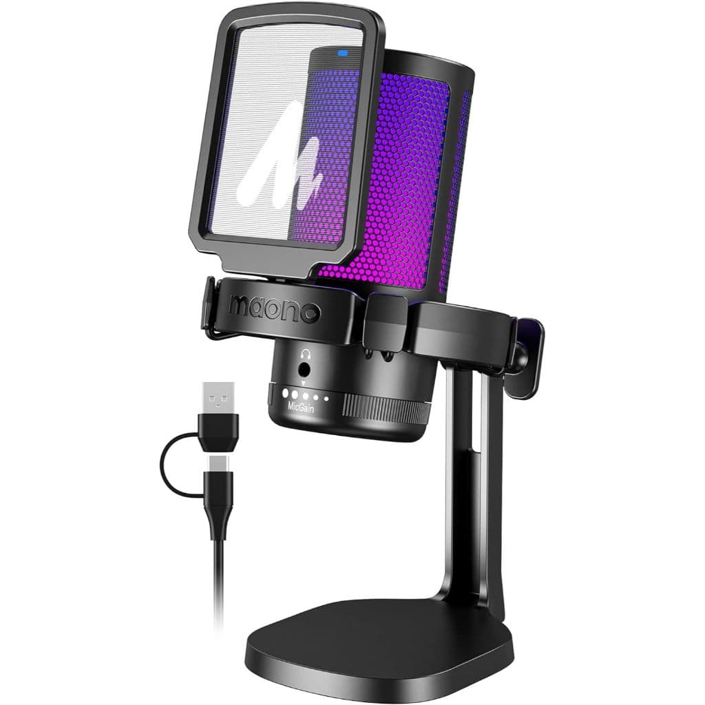 Microfone USB Maono DGM20 Preto
