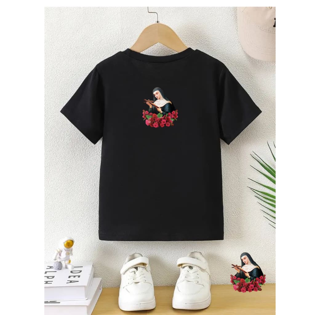 Camiseta de Algodao Infantil - Santa Rita das Causas Impossiveis - Criança