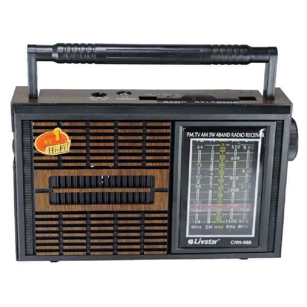 Radio Retro Livstar Cnn-966 Am  Fm 110v 220v Ou 2 Pilhas Grande
