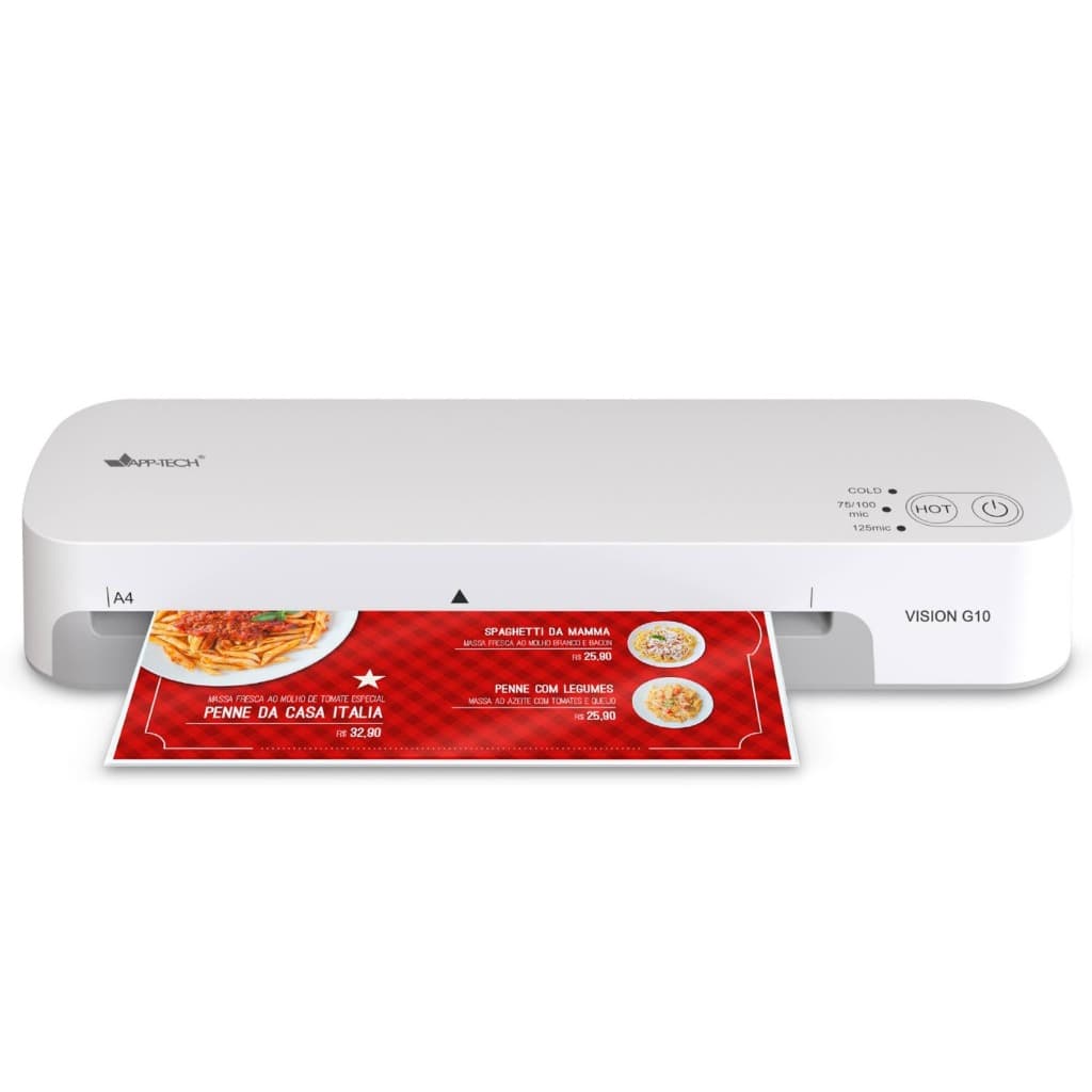 Plastificadora APP-Tech G10 A4 para Polaseal com 2 Cilindros Tensão 110V
