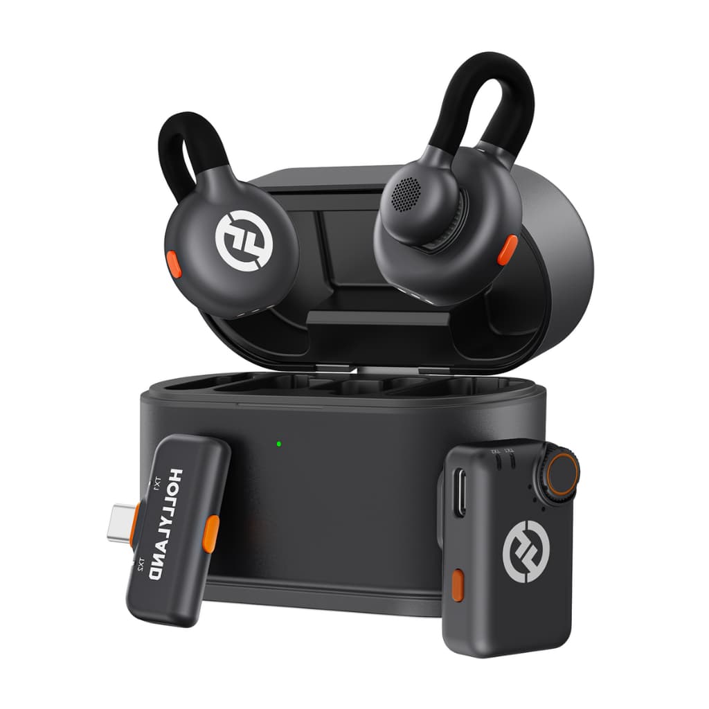 Microfone Hollyland Lark M2S Duo Mini Combo Preto
