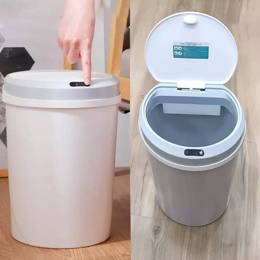Lixeira Automática Inteligente Com Sensor Recarregável 5 Litros