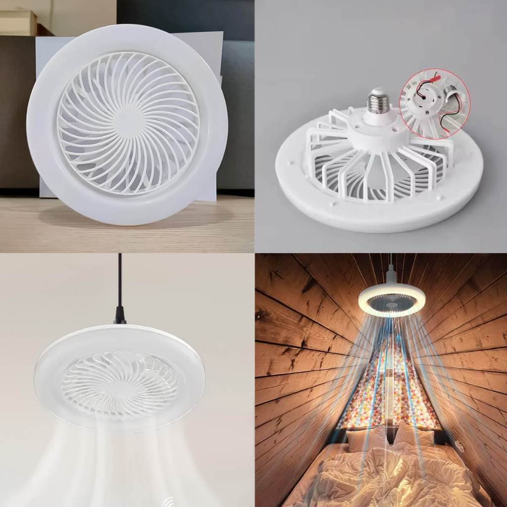 Ventilador De Teto Articulado Ajustável Com Luz Led Controle e Aromaterapia 48W Bivolt