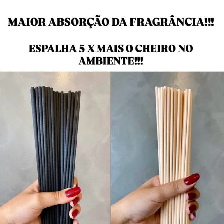 10 Vareta de Fibra Algodão Para Difusor de Varetas