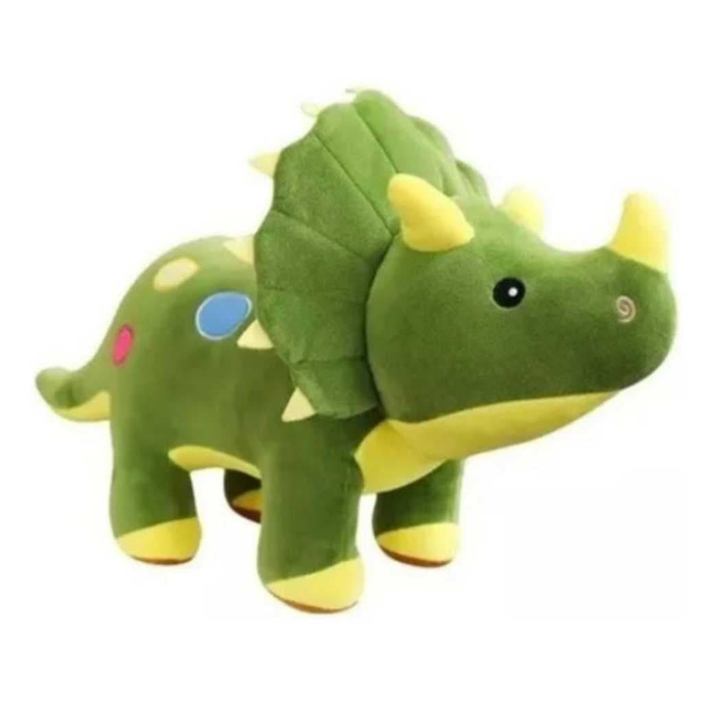 Pelúcia Triceratops 40cm - Pelúcia Dinossauro Antialérgico