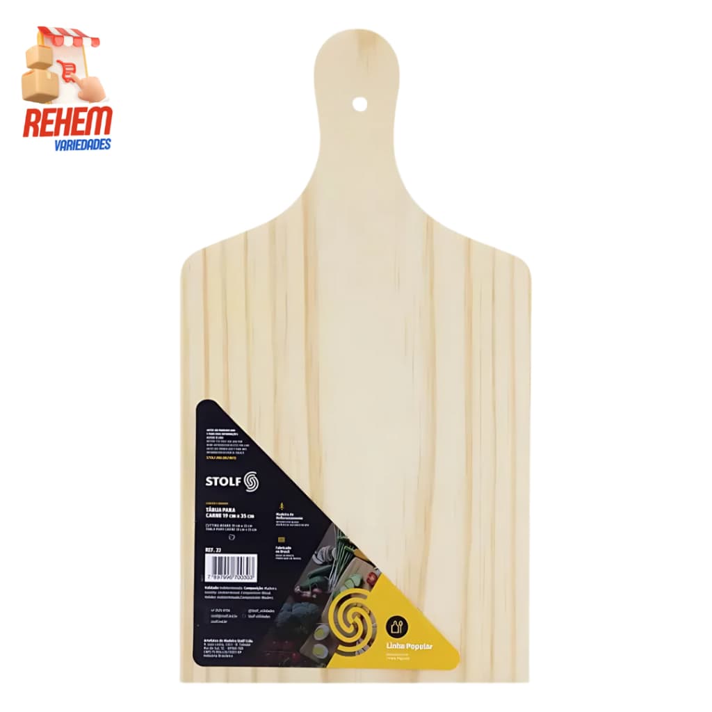 Tábua de Madeira para Carne Stolf Popular 35cm x 19cm
