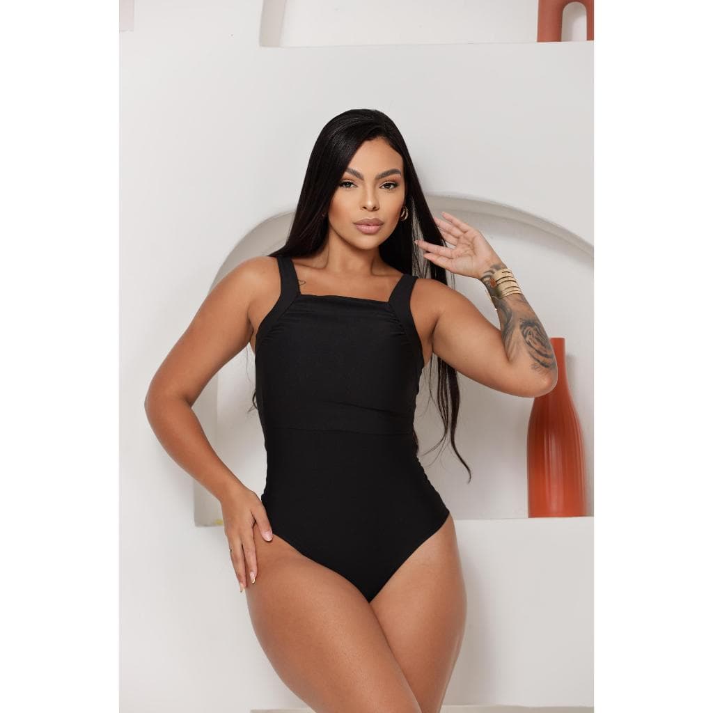 BODY FEMININO FRUNCIDO ALÇA LARGA