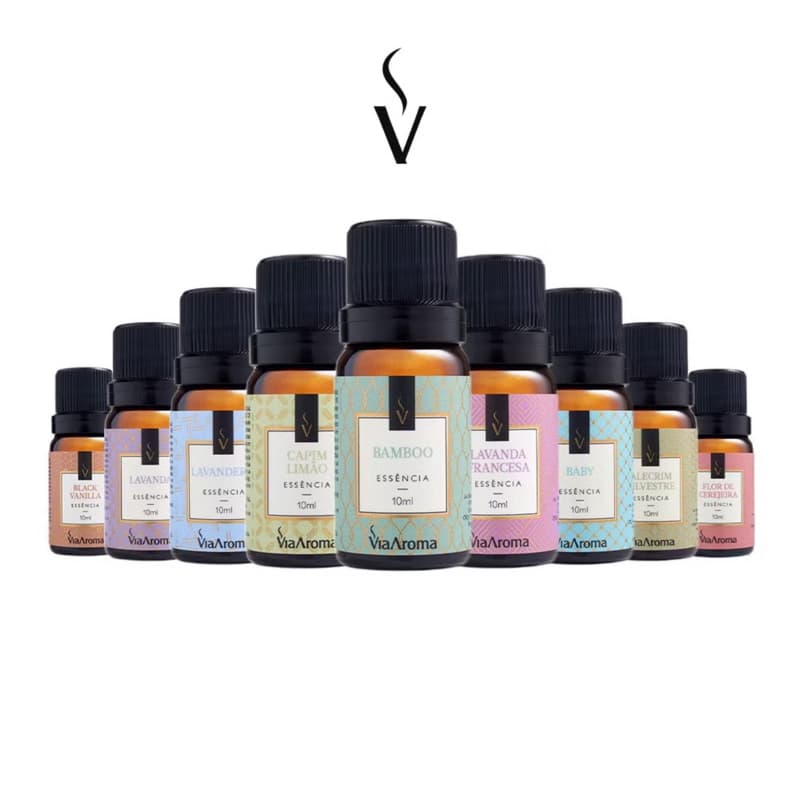 Essência Via Aroma 10 ml Para Difusor Elétrico de Ambientes- Escolha a sua fragrância