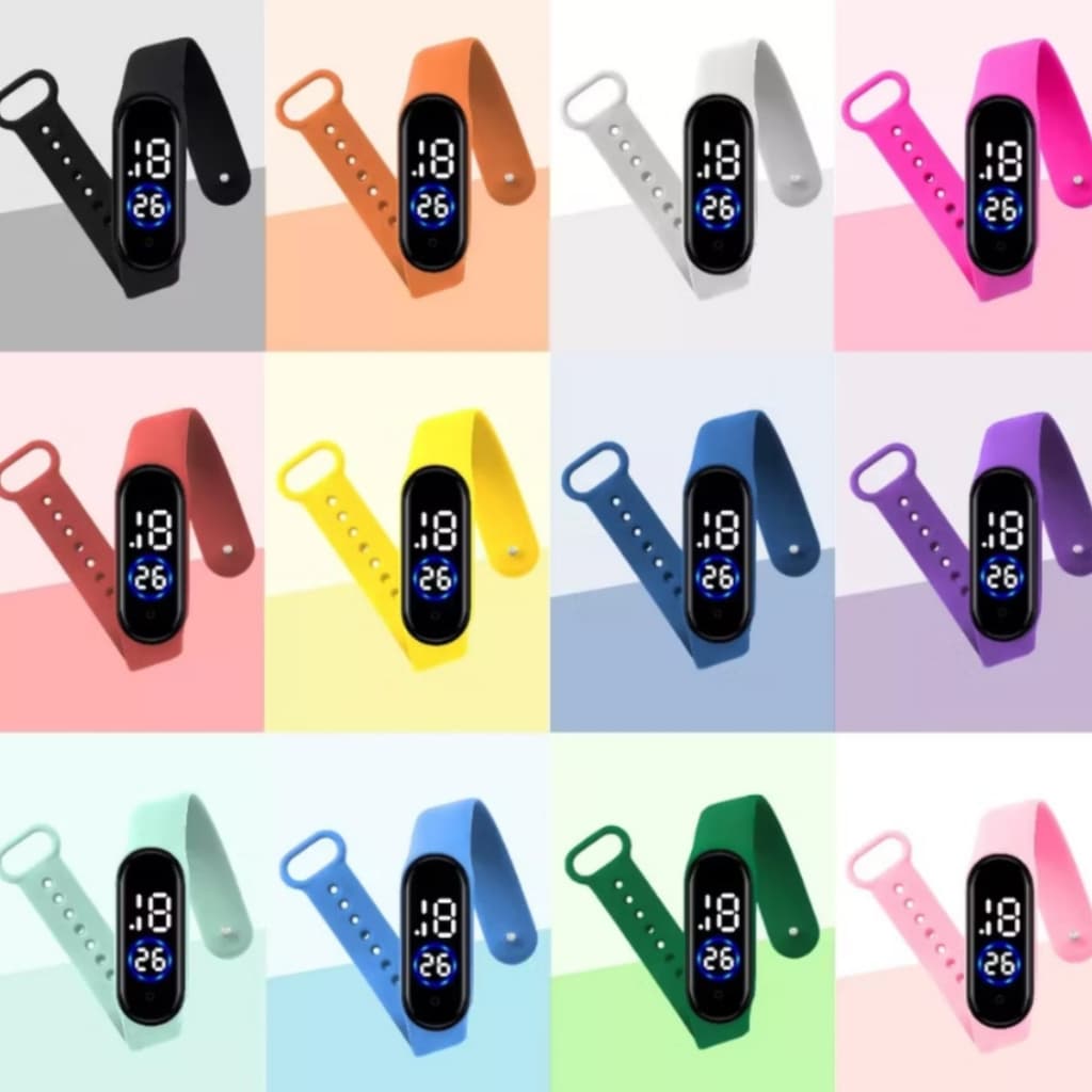 Atacado Kit 50-100 unidades Relógio Esporte Led à prova d'agua Digital unissex Lembrancinha
