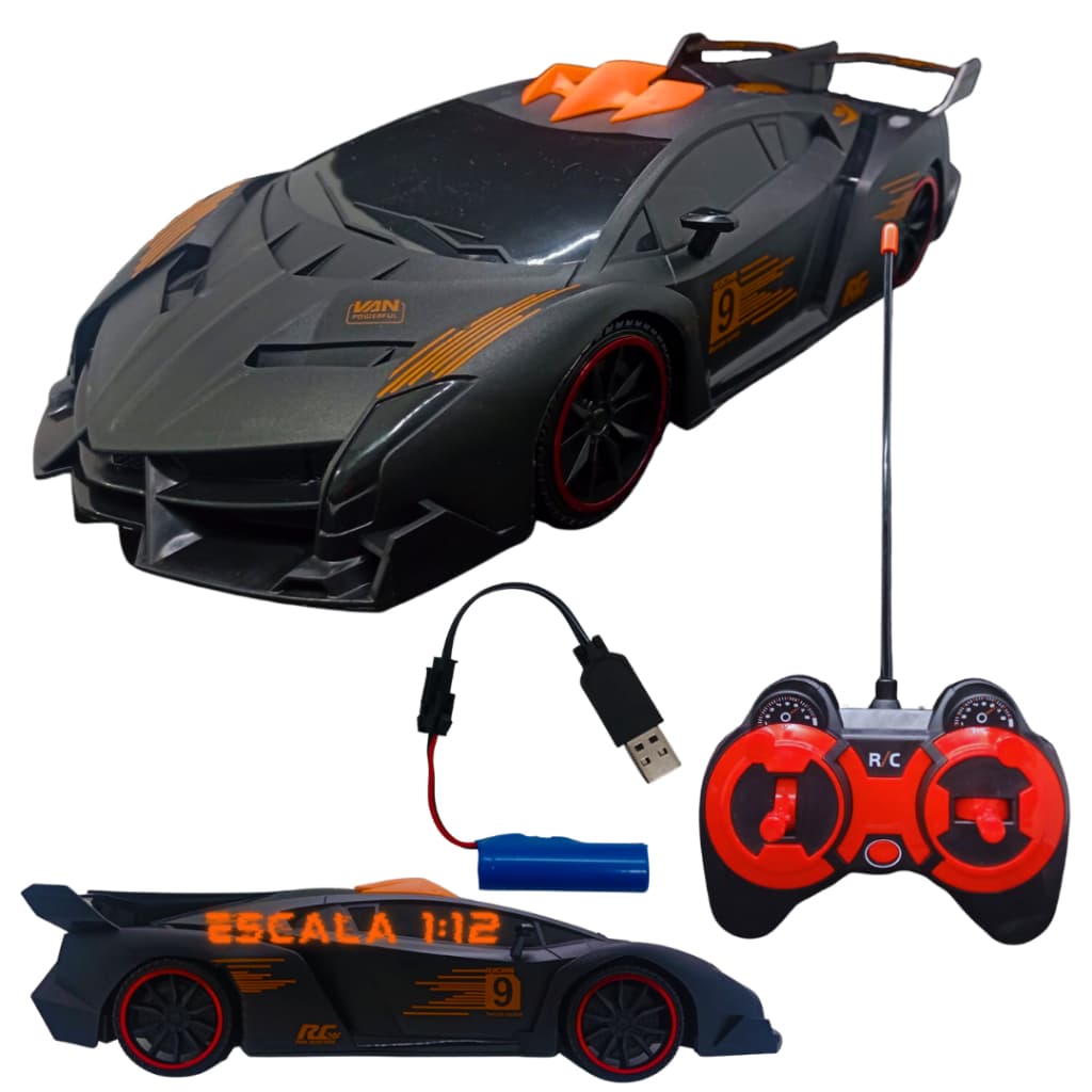 Carro de controle remoto super lamborghini carro de brinquedo veloz bateria recarregável