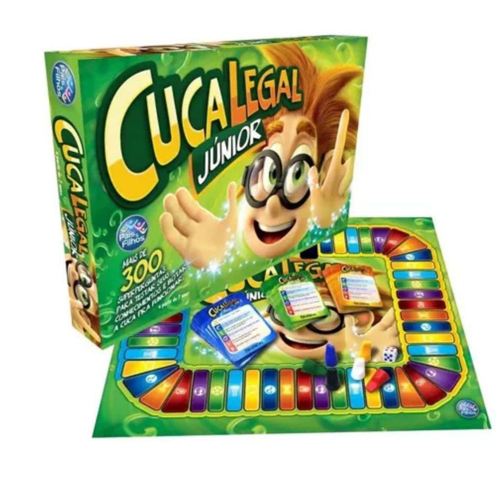 Jogo De Mesa Cuca Legal Junior Cartas Brinquedo Perguntas