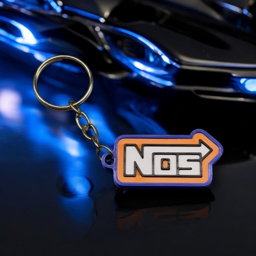 Chaveiro NOS Nitro Tuning Turbo Velozes e Furiosos 3D