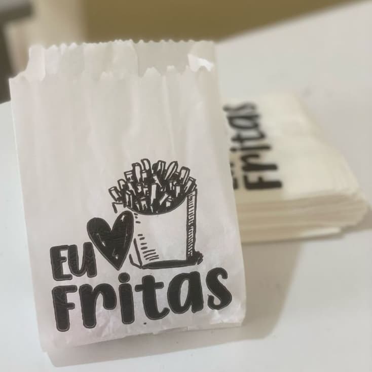 500 unidades - Saco para Batata Fritas 10cm x 15cm