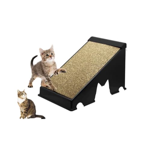 Arranhador Para Gatos Rampa Plástica Preto Interativo Anti Stress Premium Gato