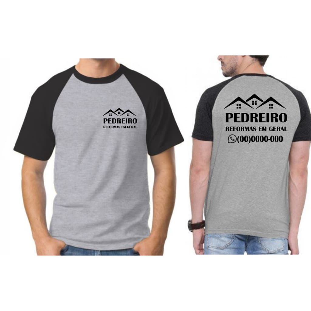Camisa personalizada PEDREIRO trabalho com whatsapp