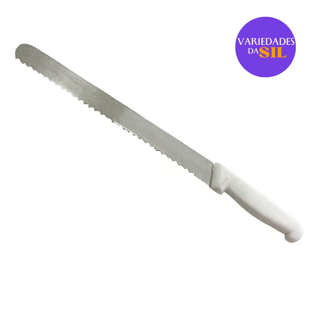 Faca (Tipo Serra) De Fio Ondulado Para Cortar Pão / Linha Chef Profissional - INOX - 30cm Lâmina