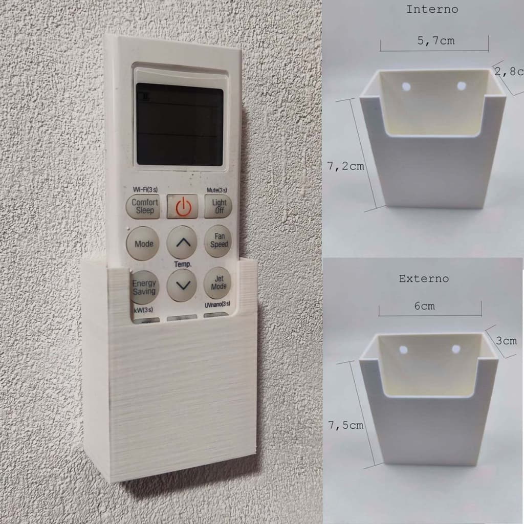 Suporte De Parede para Controle Ar Condicionado Universal