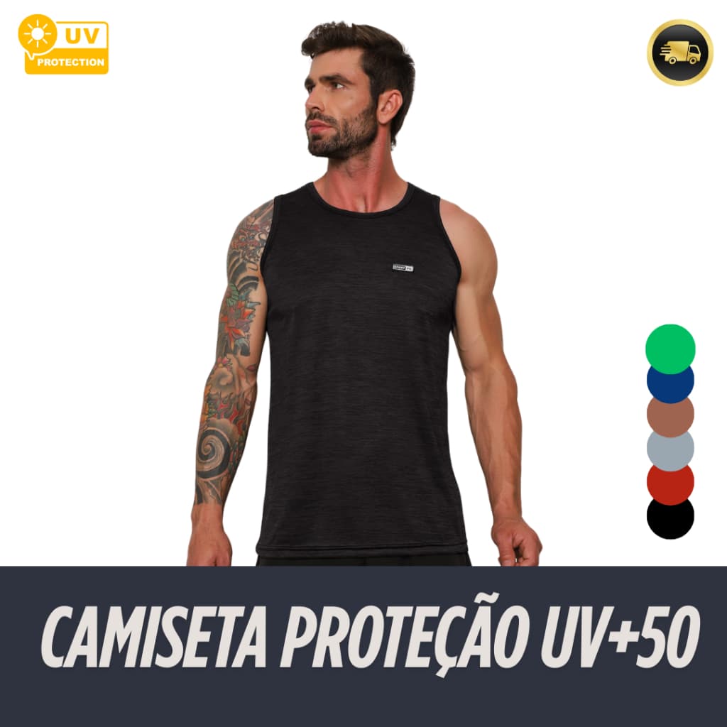 Regata Masculina Dry Fit Camisa Masculino Camiseta Slim Fit Academia e Treino