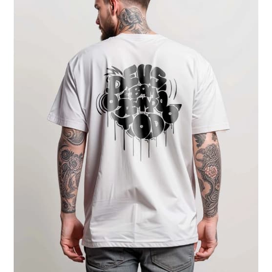 Camiseta Masculina Deus é Bom T-Shirt 100% Algodão
