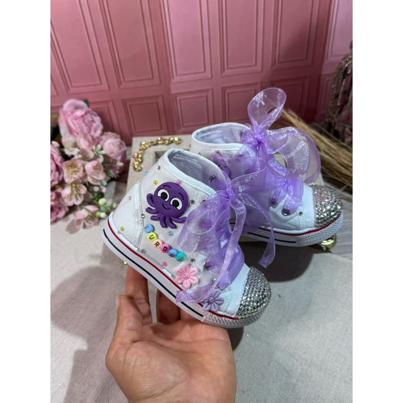 Tenis infantil personalizado aniversário menina
