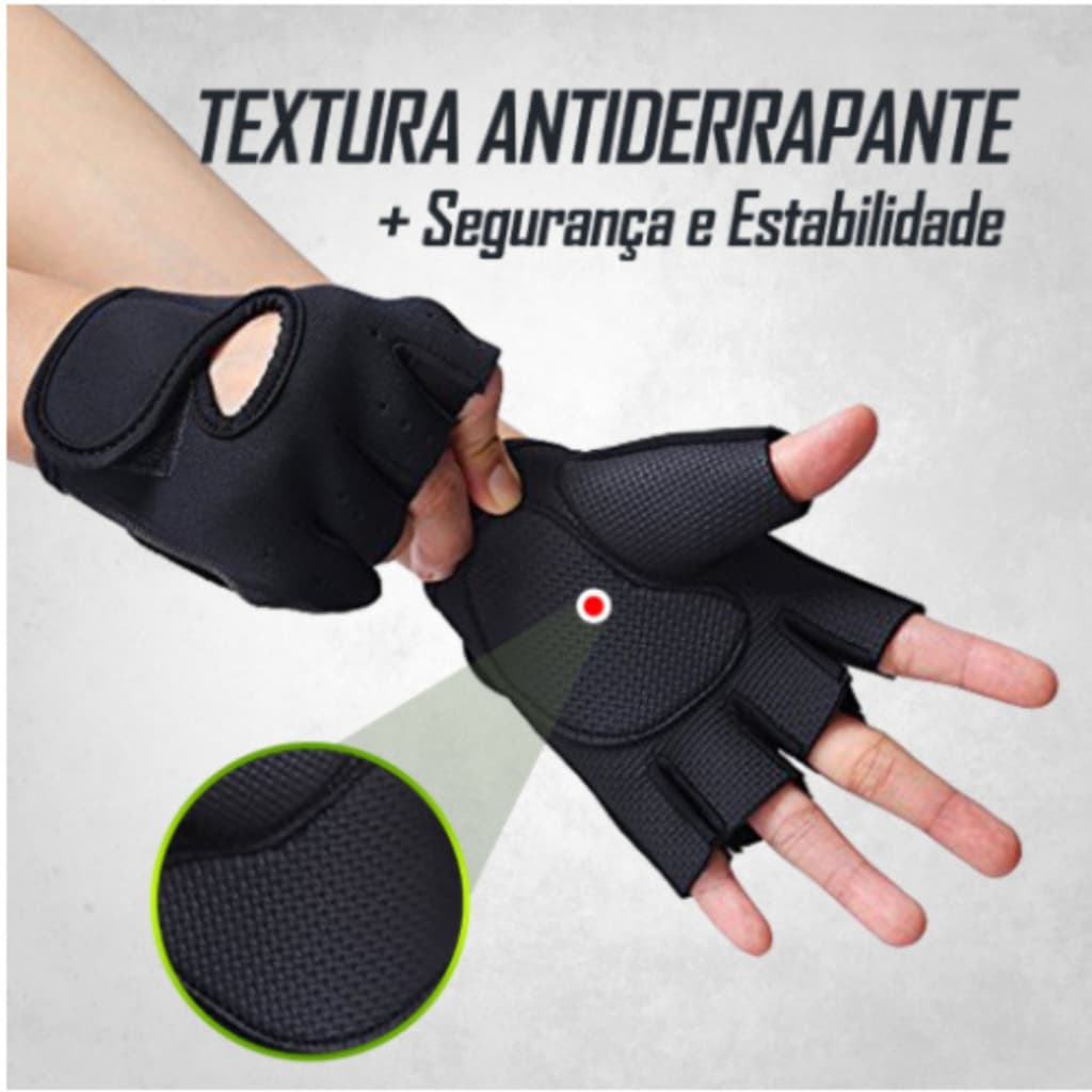 Pares De Luva Para Academia Treino Musculação Feminina Masculina