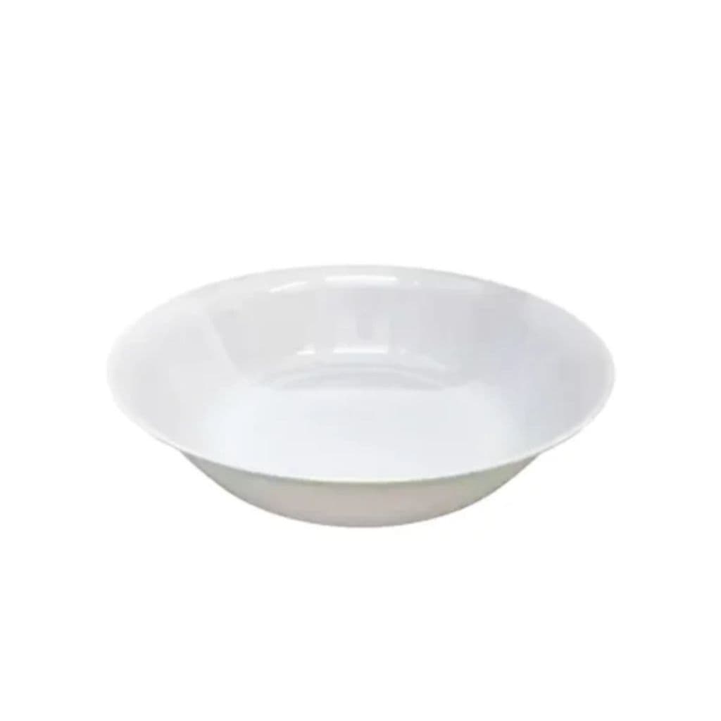 Saladeira Redonda Melamina 15cm Grande Branca Resistente Vasilha Cozinha Pote Mesa Atacado Tigela Oval