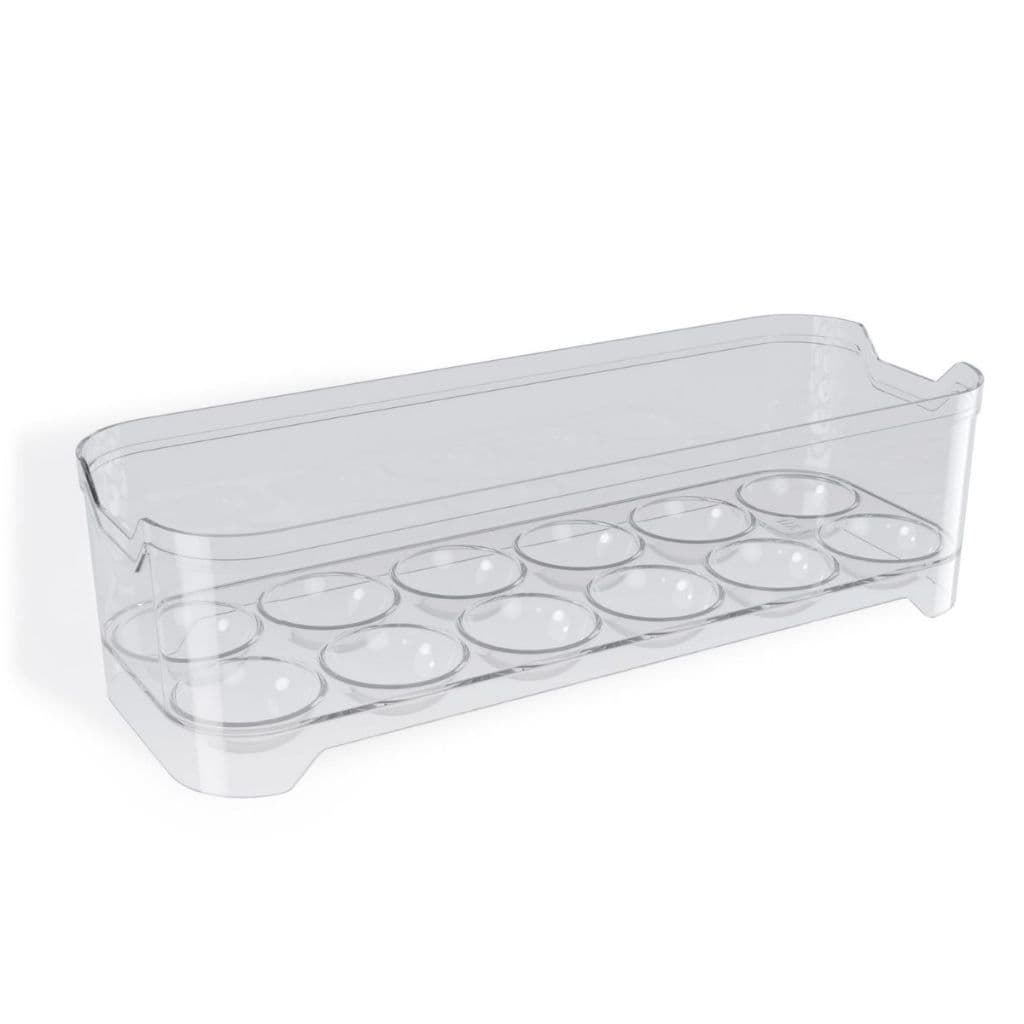 Porta Ovos Organizador Transparente de Geladeira Empilhavel 12 ovos Plástico Grande Resistente