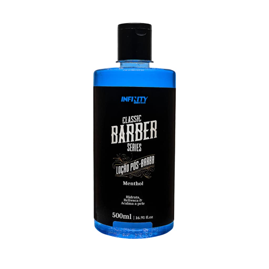 Loção Pós-Barba Menthol 500ml Infinity Looks Hair Alívio e Frescor Imediato